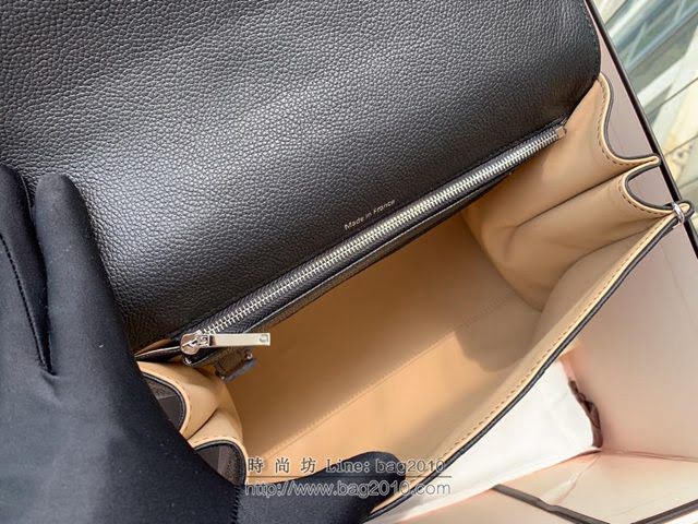 DELVAUX女包 Brillant系列手袋 進口牛皮 德爾沃女手提包 手拎包 Dv0028黑色 Delvaux女單肩包  fcs1360